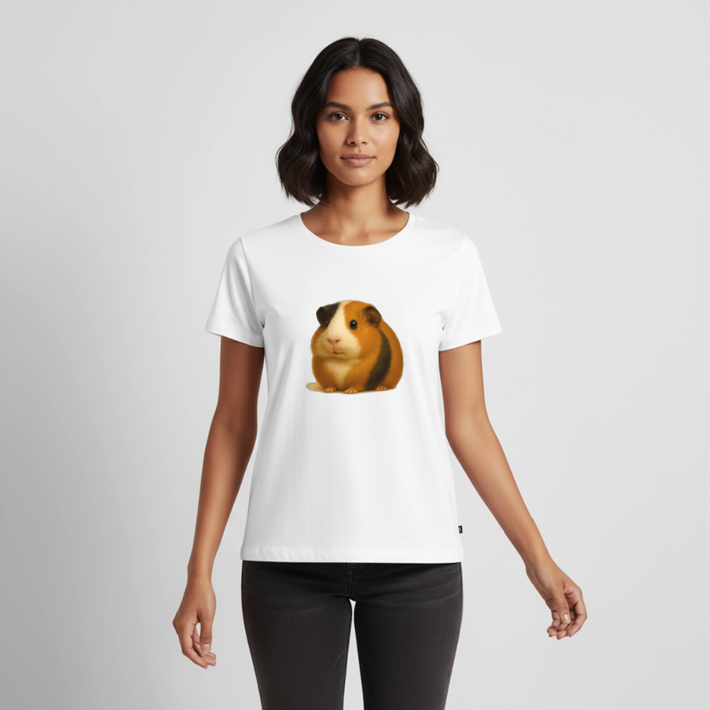 Premium T-Shirt "Meerschweinchen I" - Weiß