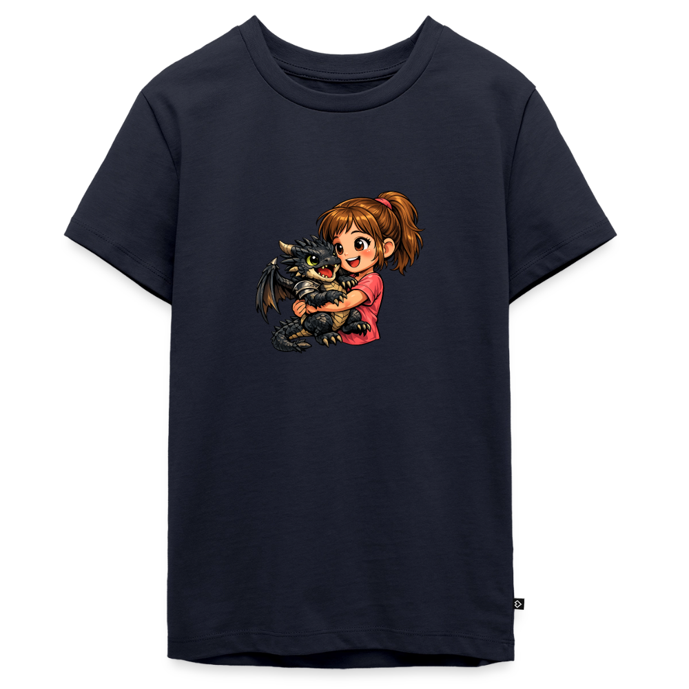 Teenager Premium T-Shirt "Drache" - Navy