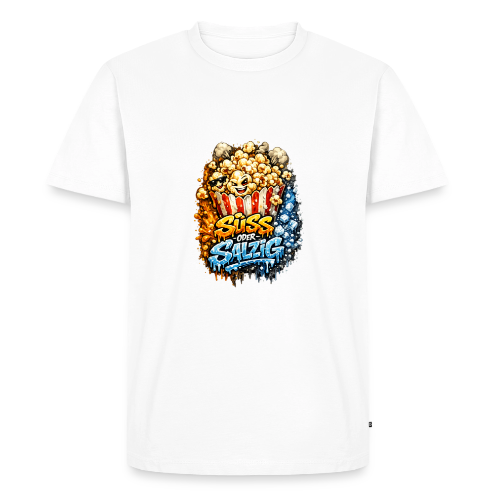 Premium T-Shirt "Süss oder Salzig - Weiß