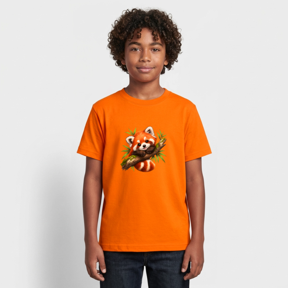 Teenager T-Shirt "Kleiner Panda" - Orange