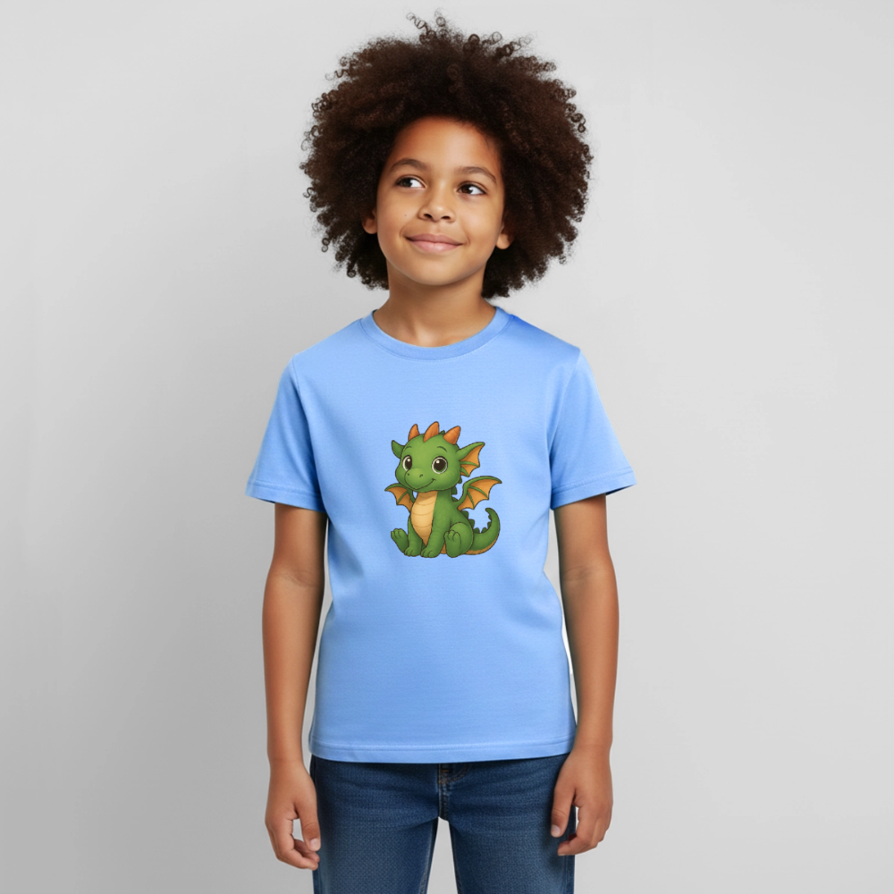 Kinder T-Shirt "Kleiner Drache" - Himmelblau