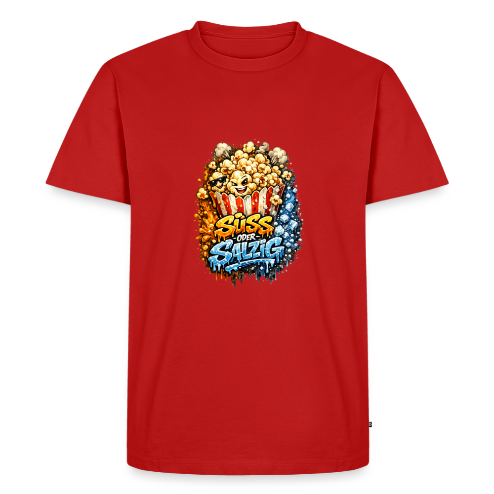 Premium T-Shirt "Süss oder Salzig - Rot