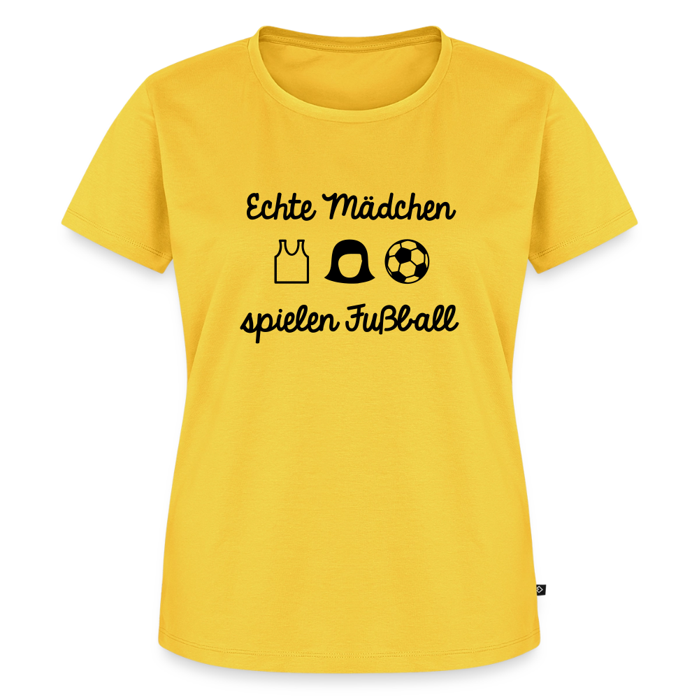 Premium T-Shirt "Echte Frauen" - Sonnengelb