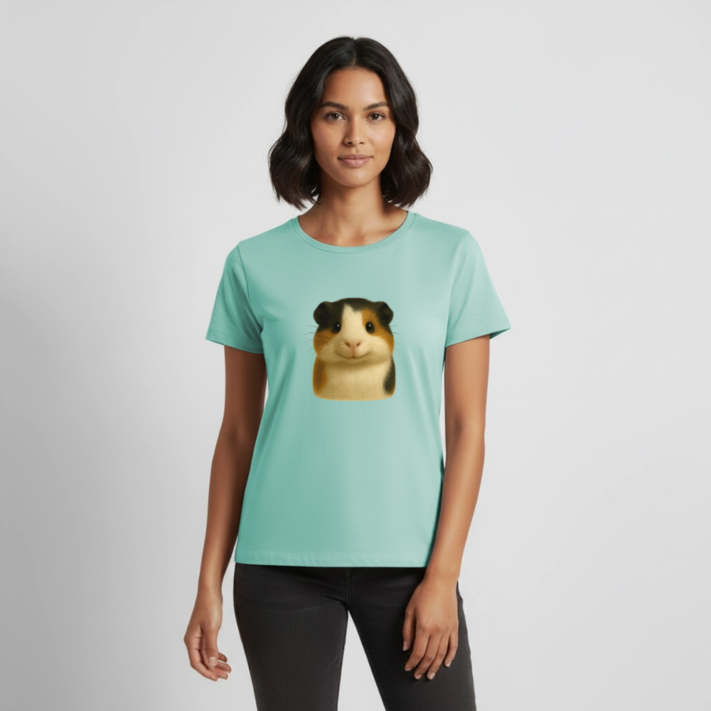 Premium T-Shirt "Meerschweinchen V" - Mint 