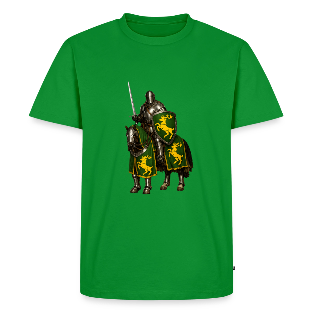 Premium T-Shirt "Ritter auf Pferd I" - Grün