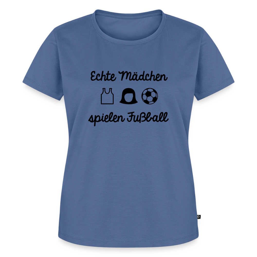 Premium T-Shirt "Echte Frauen" - Taubenblau