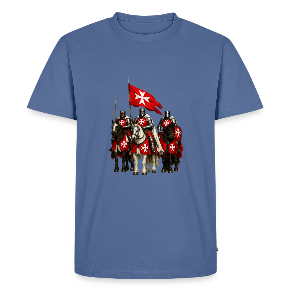 Premium T-Shirt "Malteser Ritter" - Taubenblau