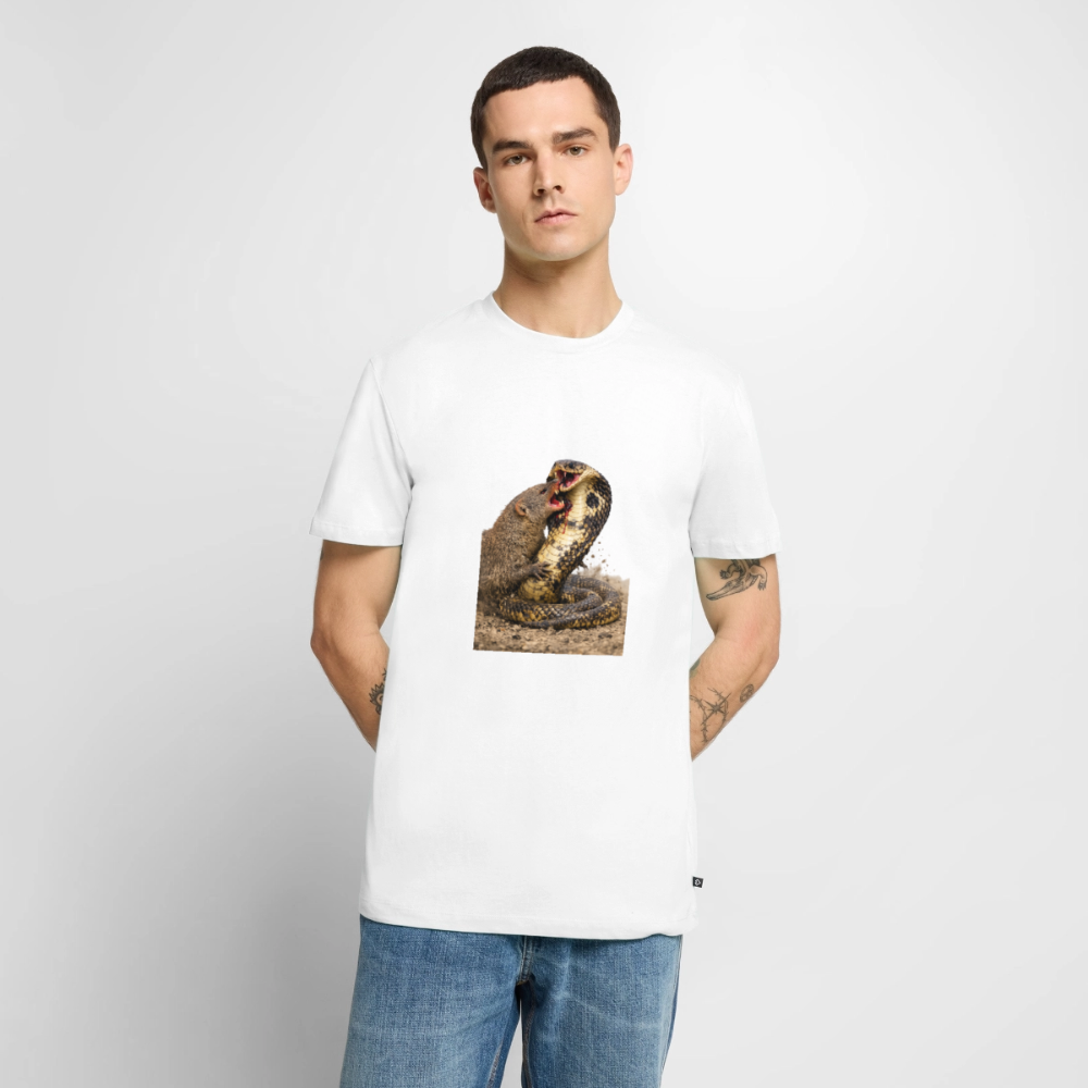 Premium T-Shirt "Mungo vs Cobra" - Weiß