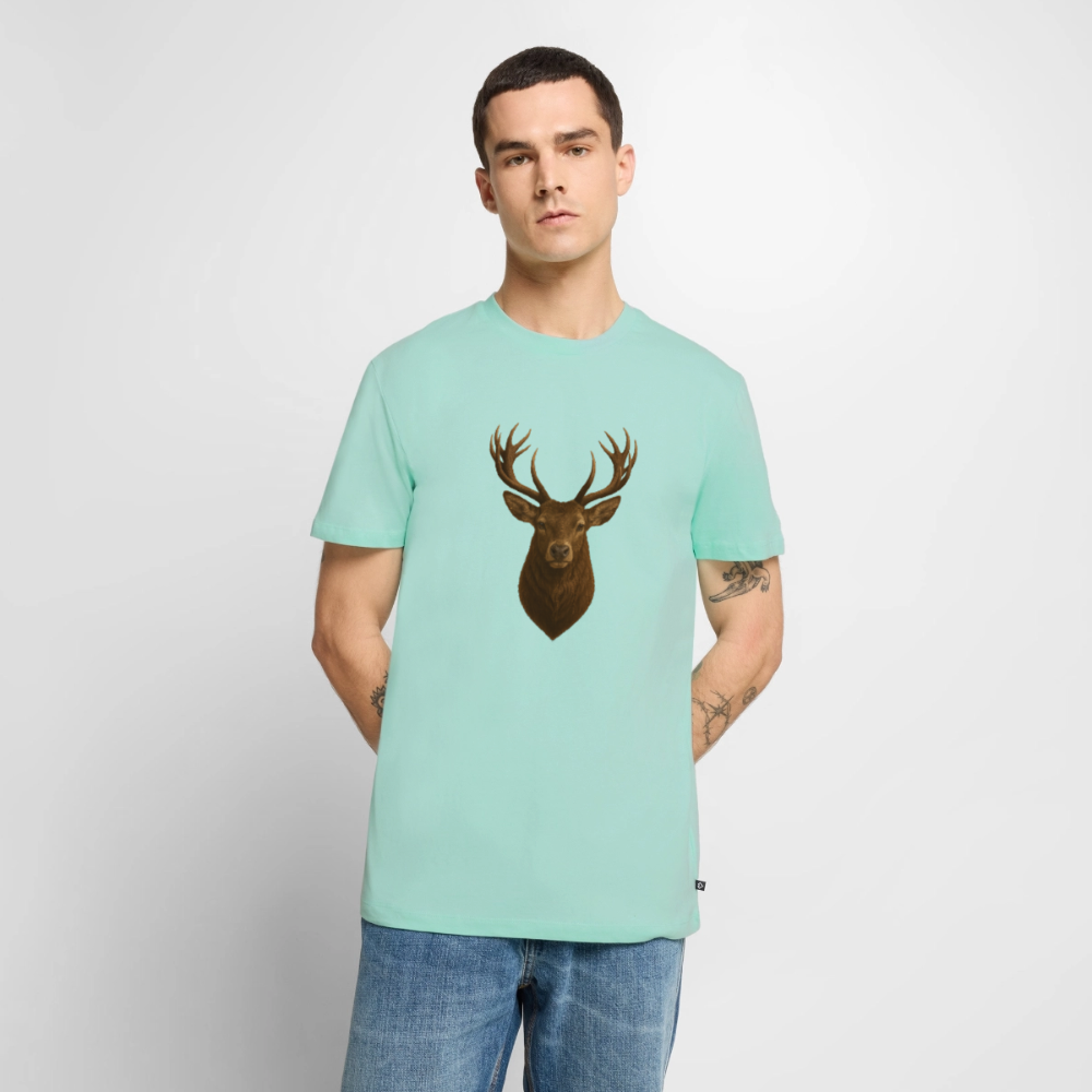 Premium T-Shirt "Hirsch" - Mint 