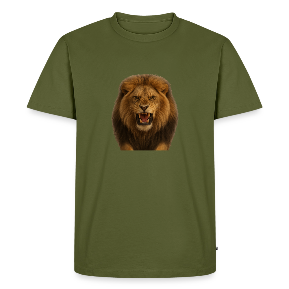 Premium T-Shirt "Löwe" - Khaki
