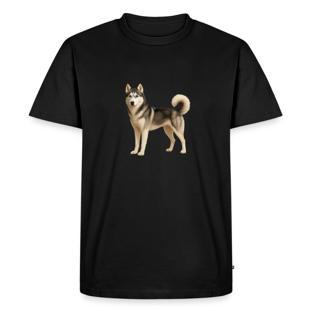 Premium T-Shirt "Husky" - Schwarz