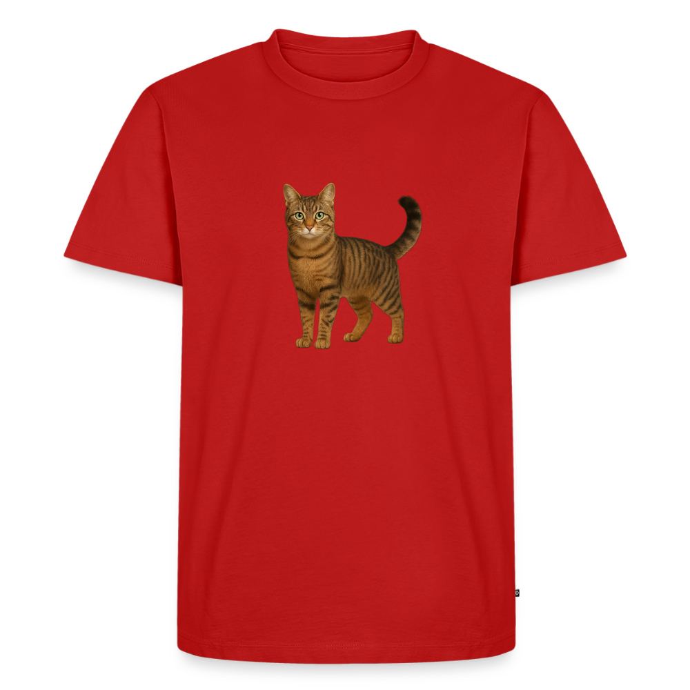 Premium T-Shirt "Katze" - Rot