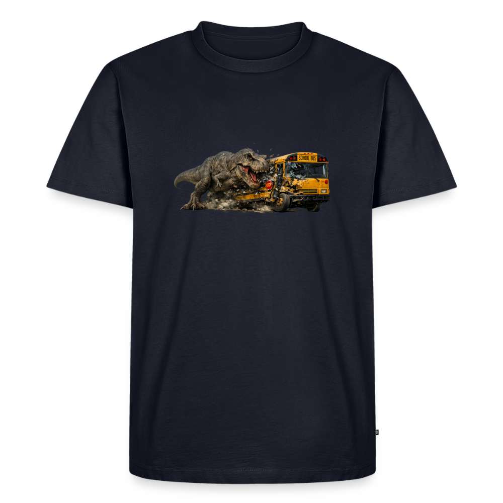 Premium T-Shirt "T-Rex Crash" - Navy
