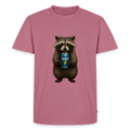 Premium T-Shirt "Energy Waschbär" - Mauve