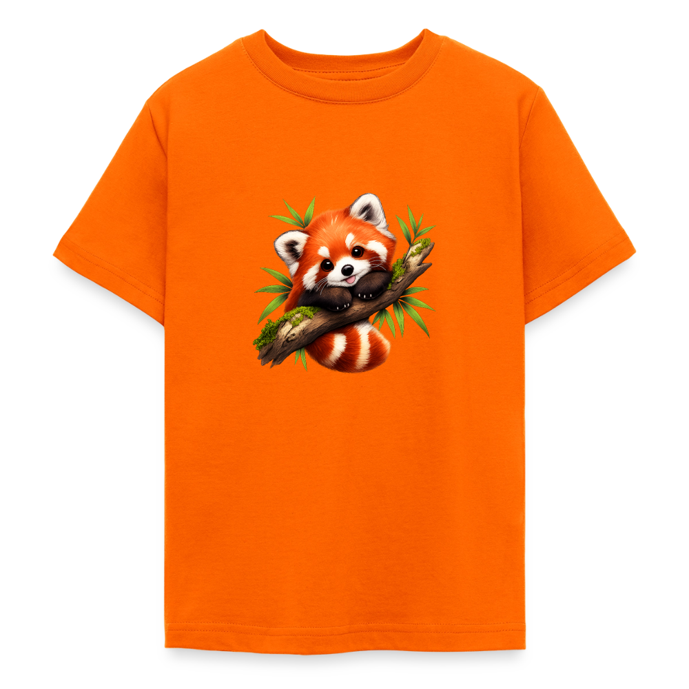 Teenager T-Shirt "Kleiner Panda" - Orange