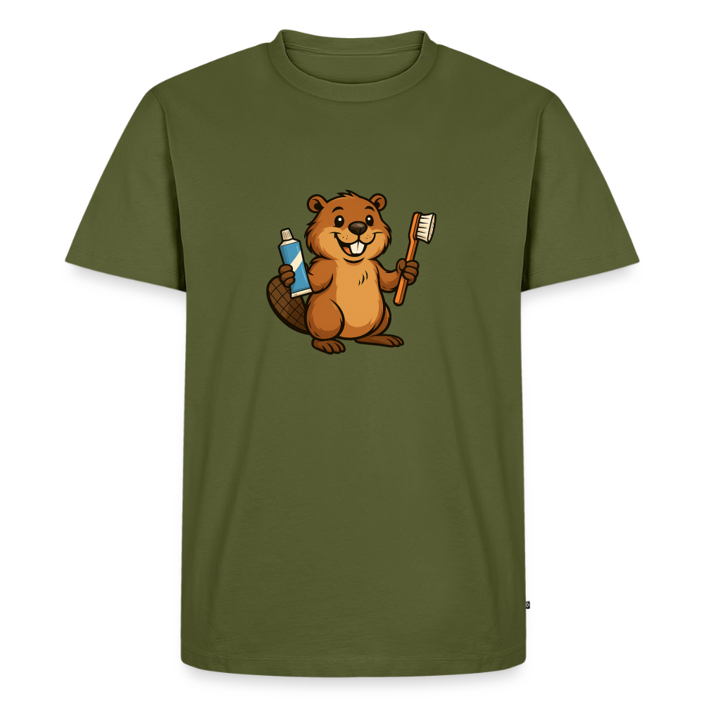 Premium T-Shirt "BiberPasta" - Khaki