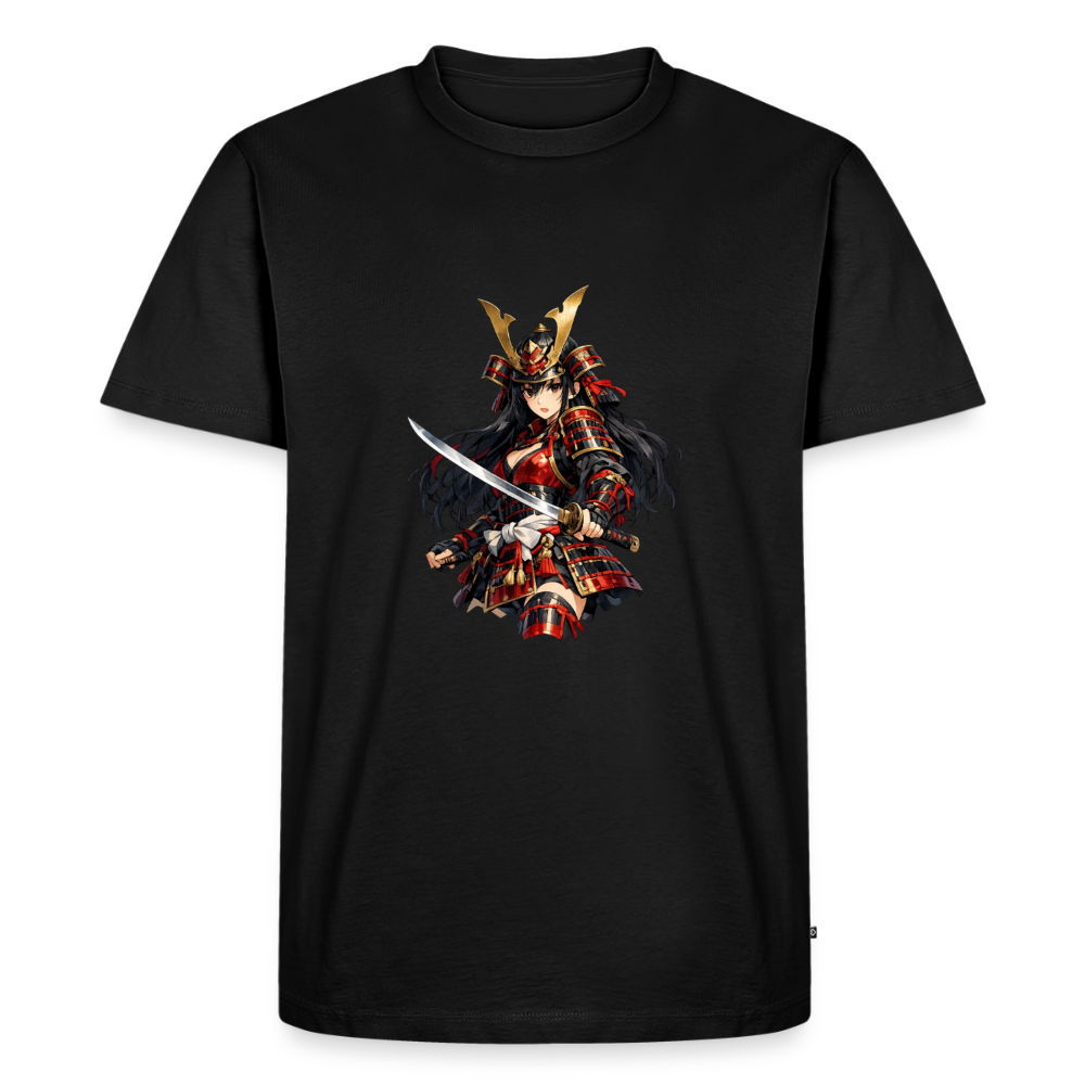 Premium T-Shirt "Samuraj Sword" - Schwarz