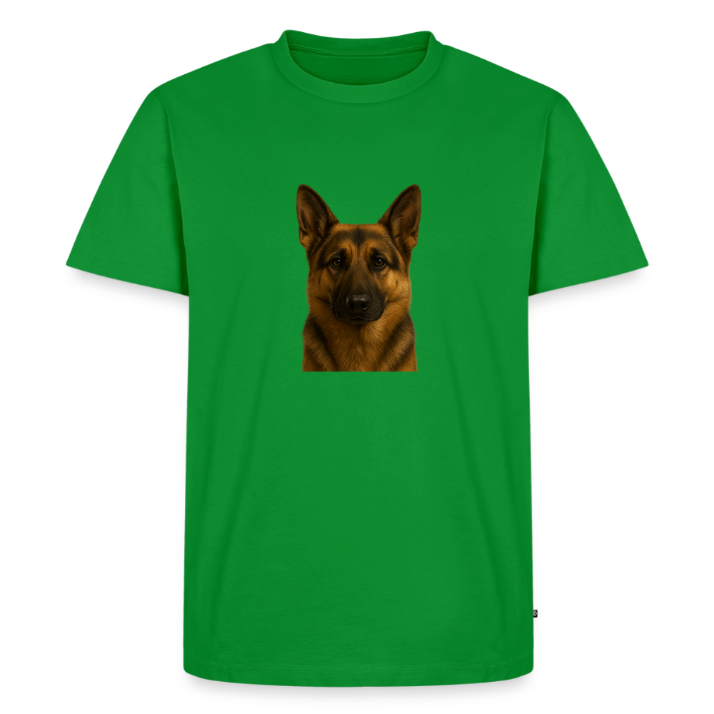 Premium T-Shirt "Schäferhund" - Grün
