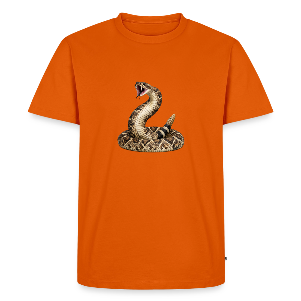 Premium T-Shirt "Klapperschlange" - Orange 