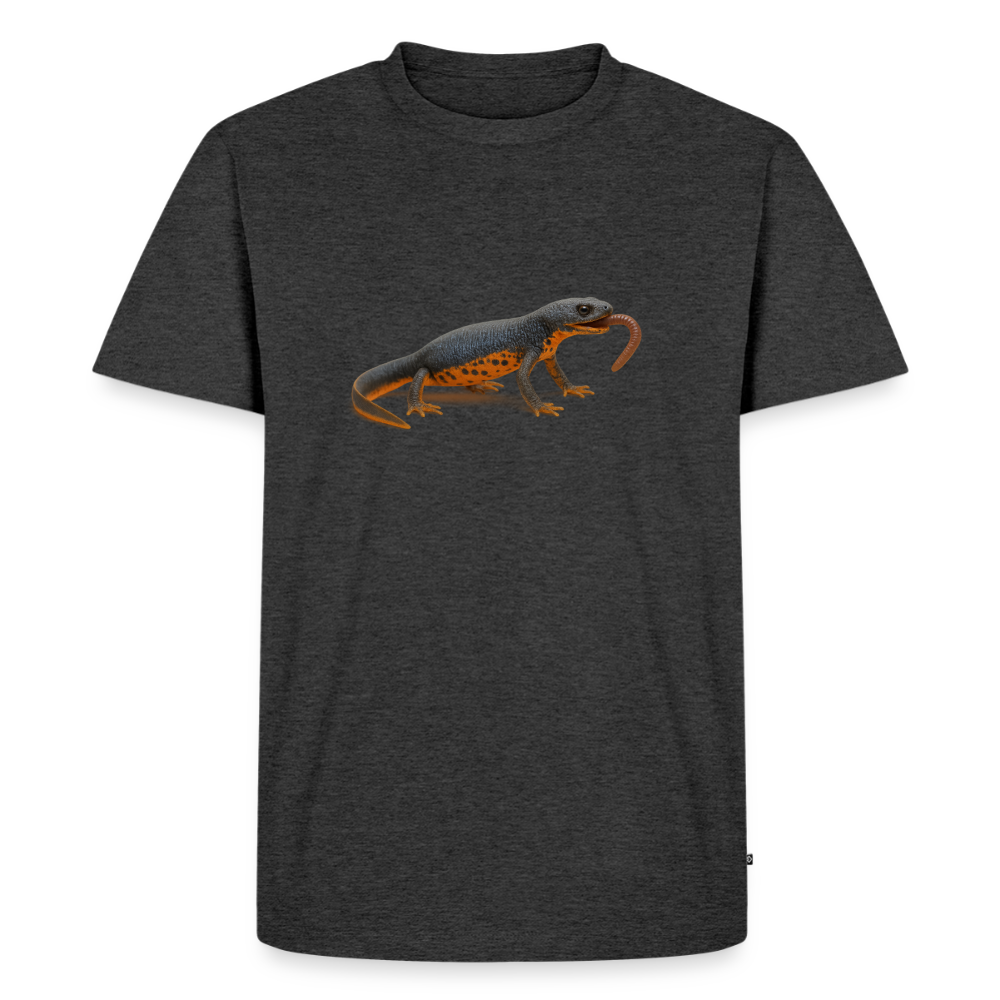 Premium T-Shirt "Feuerbauchmolch" - Anthrazit meliert