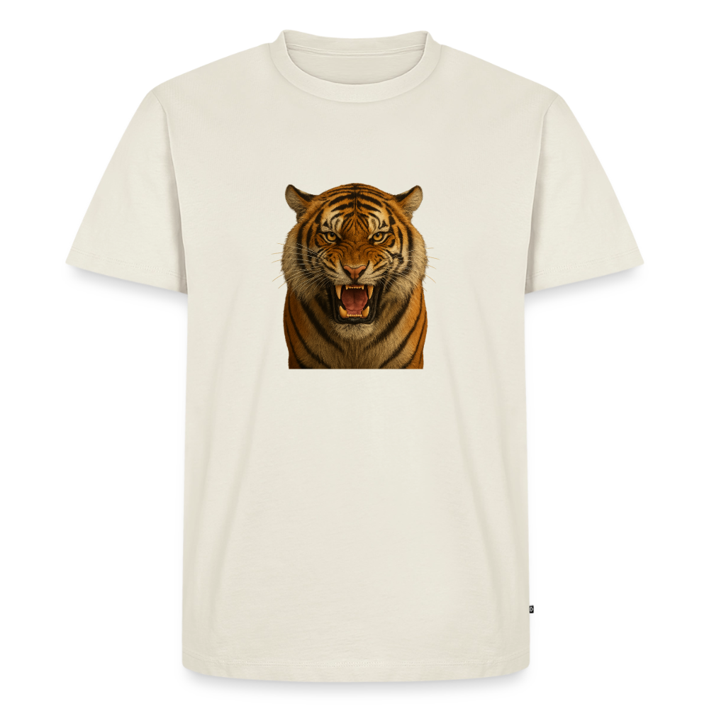 Premium T-Shirt "Tiger" - Naturweiß