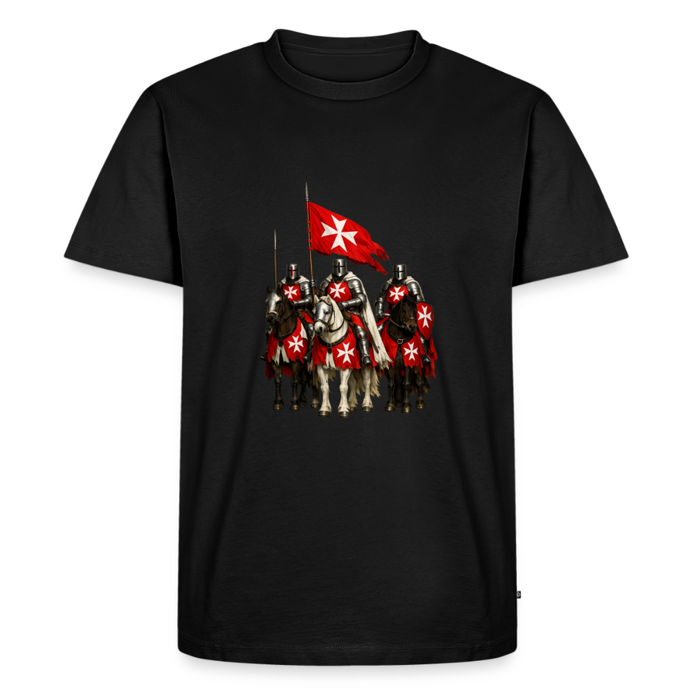 Premium T-Shirt "Malteser Ritter" - Schwarz
