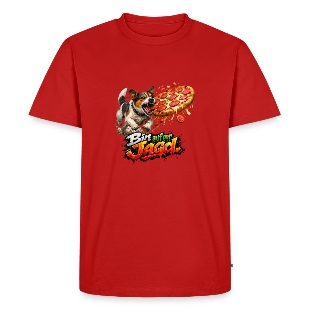 Premium T-Shirt "Auf Jagd" - Rot