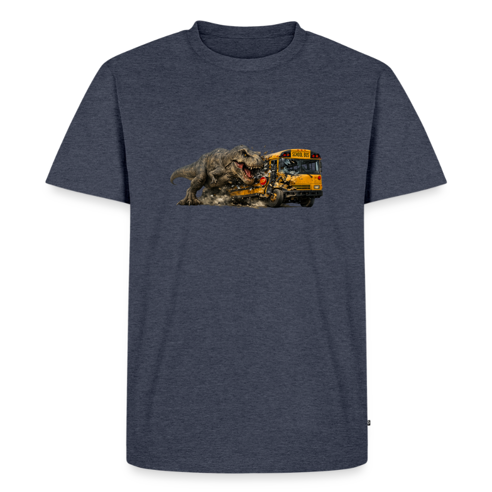 Premium T-Shirt "T-Rex Crash" - Jeansblau 