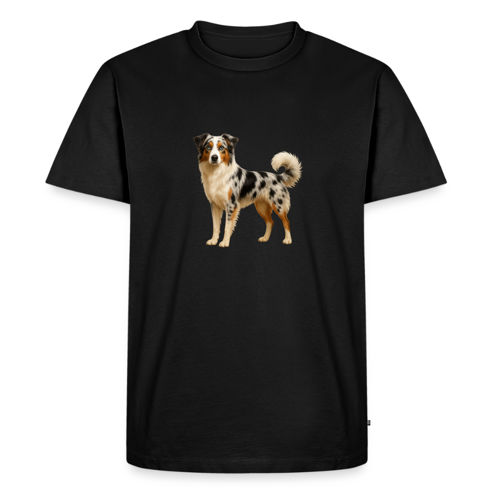 Premium T-Shirt "Australian Shepard" - Schwarz