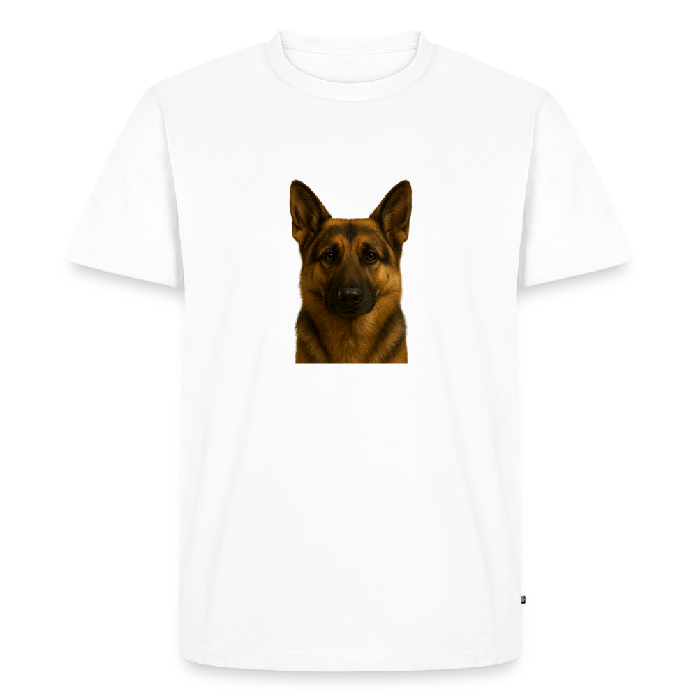 Premium T-Shirt "Schäferhund" - Weiß