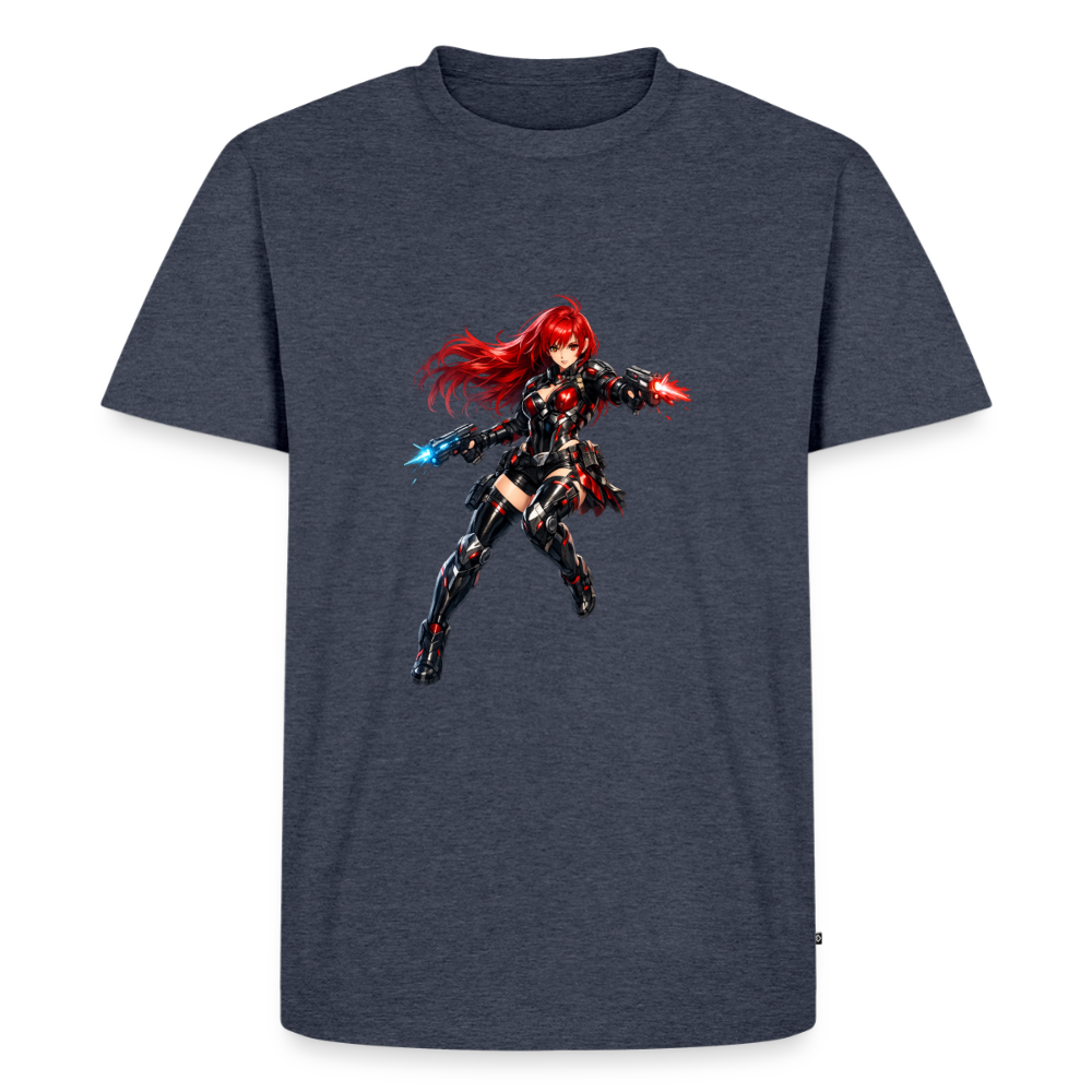 Premium T-Shirt "Future Woman I" - Jeansblau 