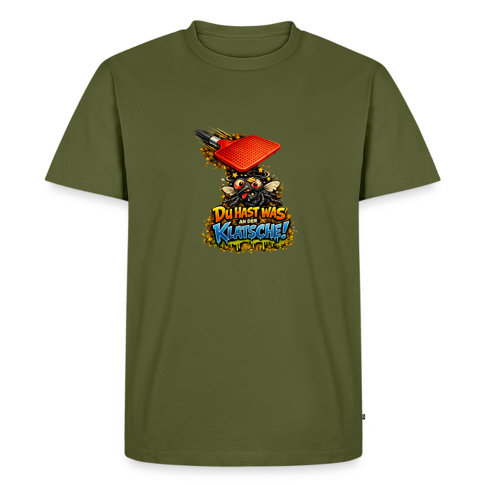 Premium T-Shirt "Klatsche" - Khaki