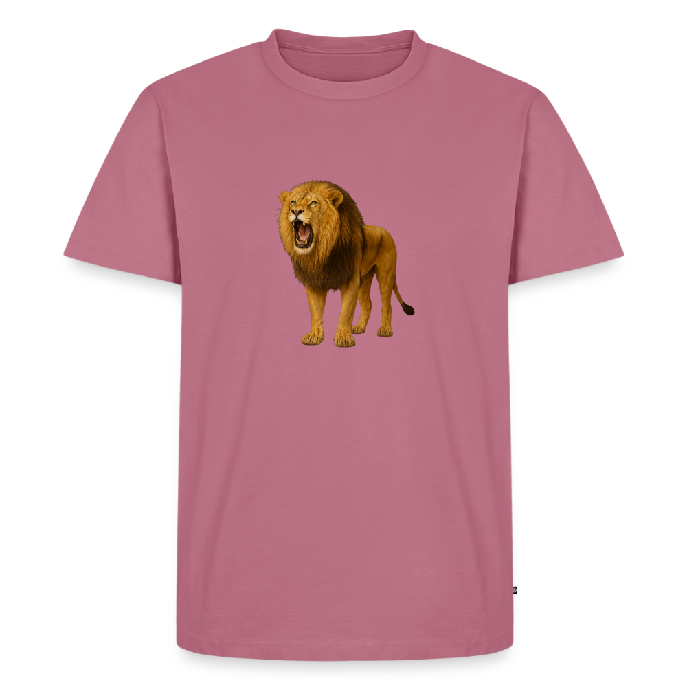 Premium T-Shirt "Löwe" - Mauve