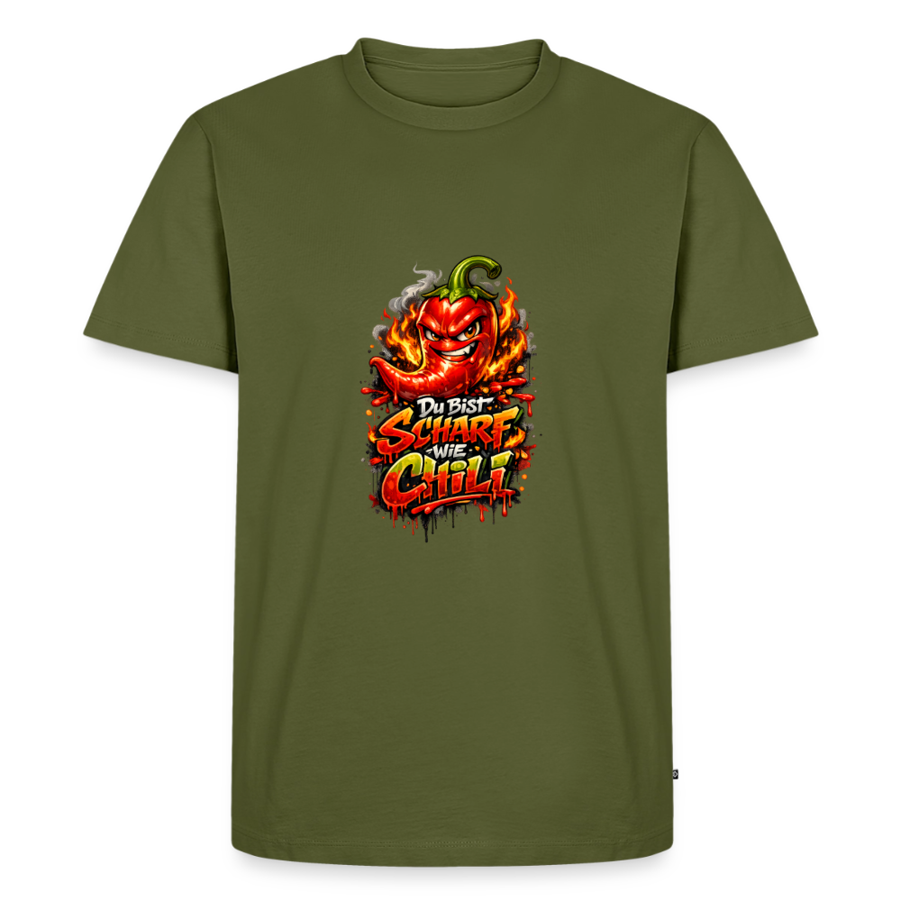 Männer Premium T-Shirt "Scharf wie Chili" - Khaki