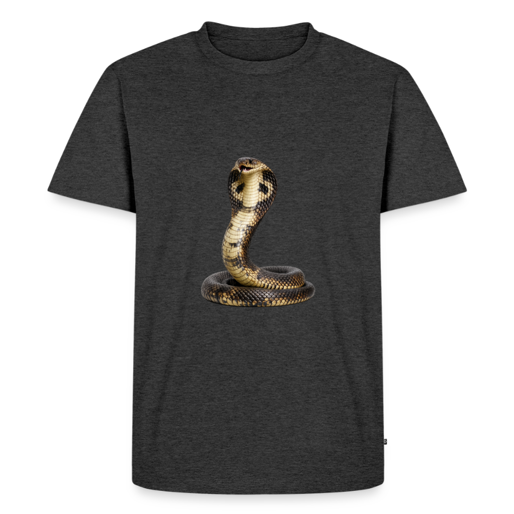 Premium T-Shirt "Cobra" - Anthrazit meliert