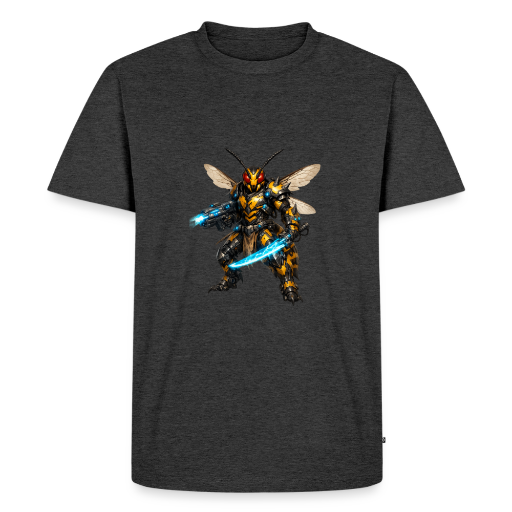Premium T-Shirt "Bee" - Anthrazit meliert