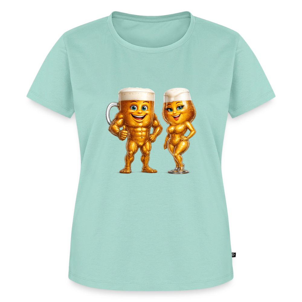 Premium T-Shirt "Bierpärchen" - Mint 