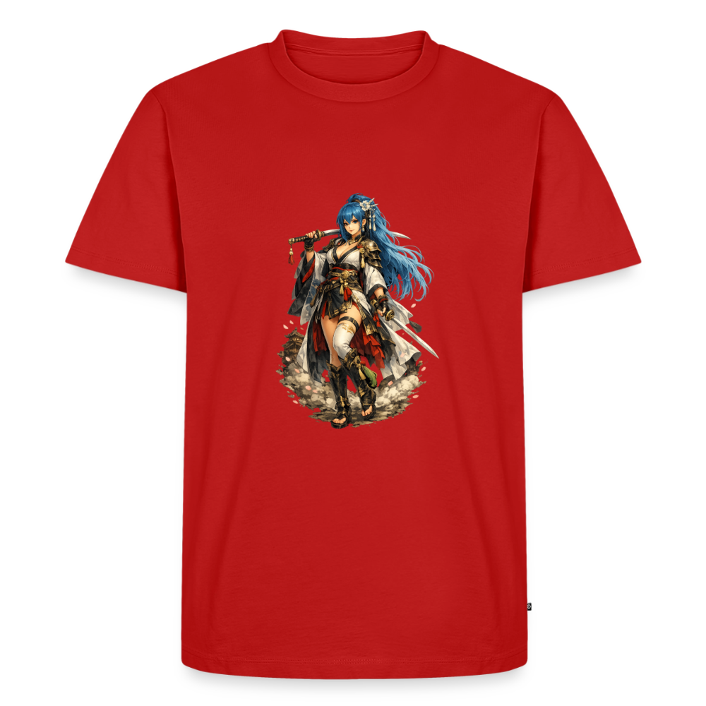 Premium T-Shirt "Anime Woman" - Rot