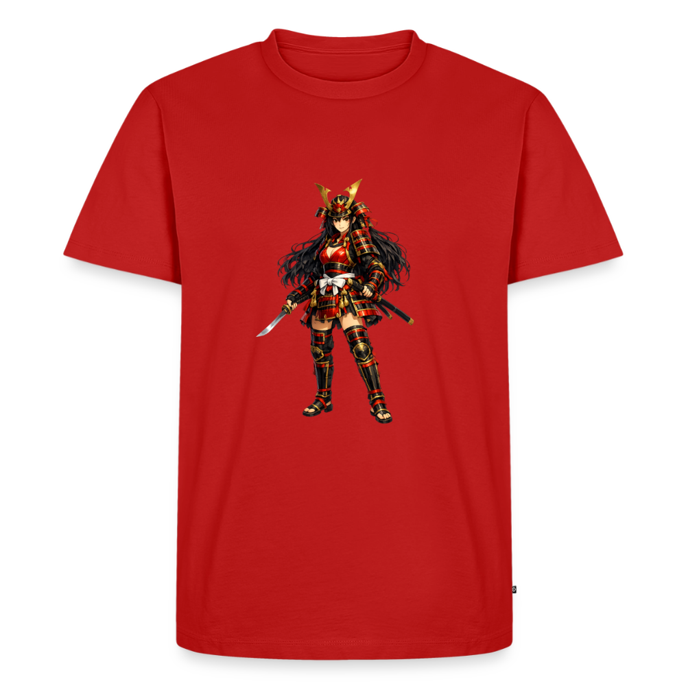Premium T-Shirt "Samuraj Girl" - Rot