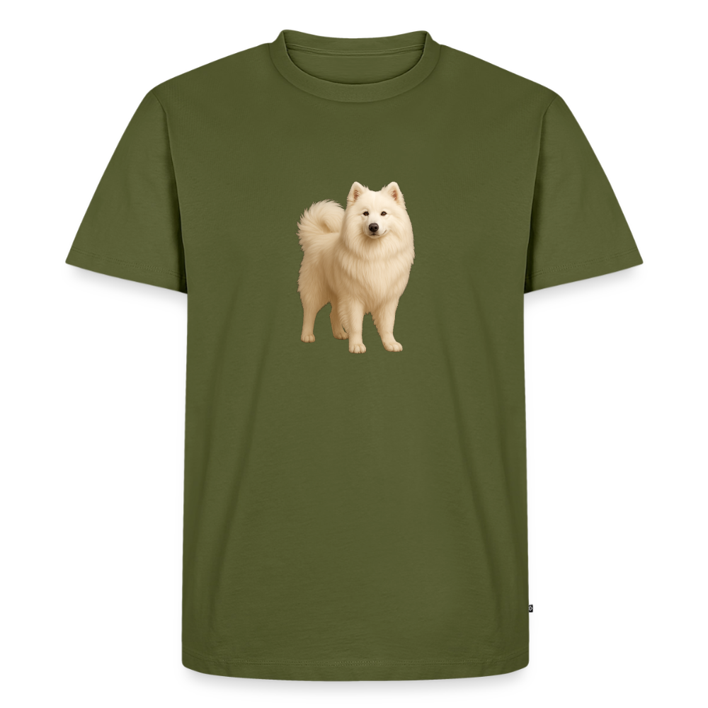 Premium T-Shirt "Hund" - Khaki