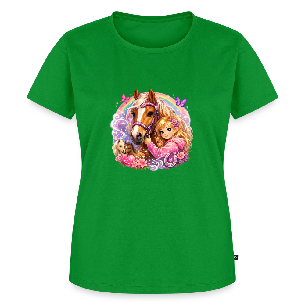 Premium T-Shirt "Pferd" - Grün