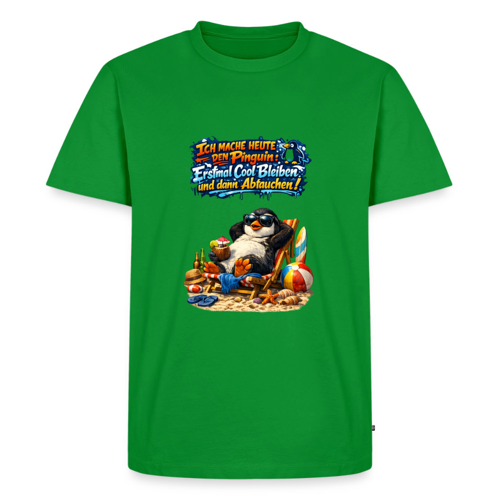 Premium T-Shirt "Cool bleiben" - Grün