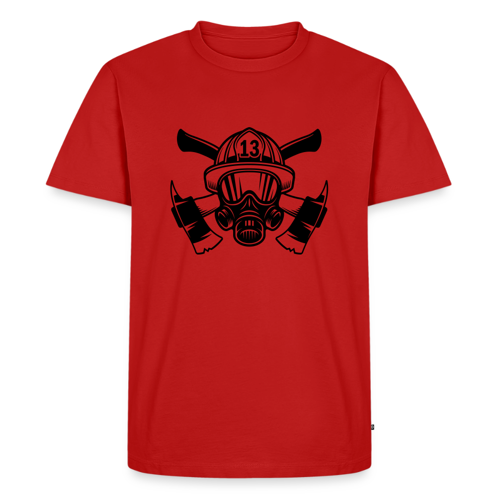 Premium T-Shirt "Feuerwehr" - Rot