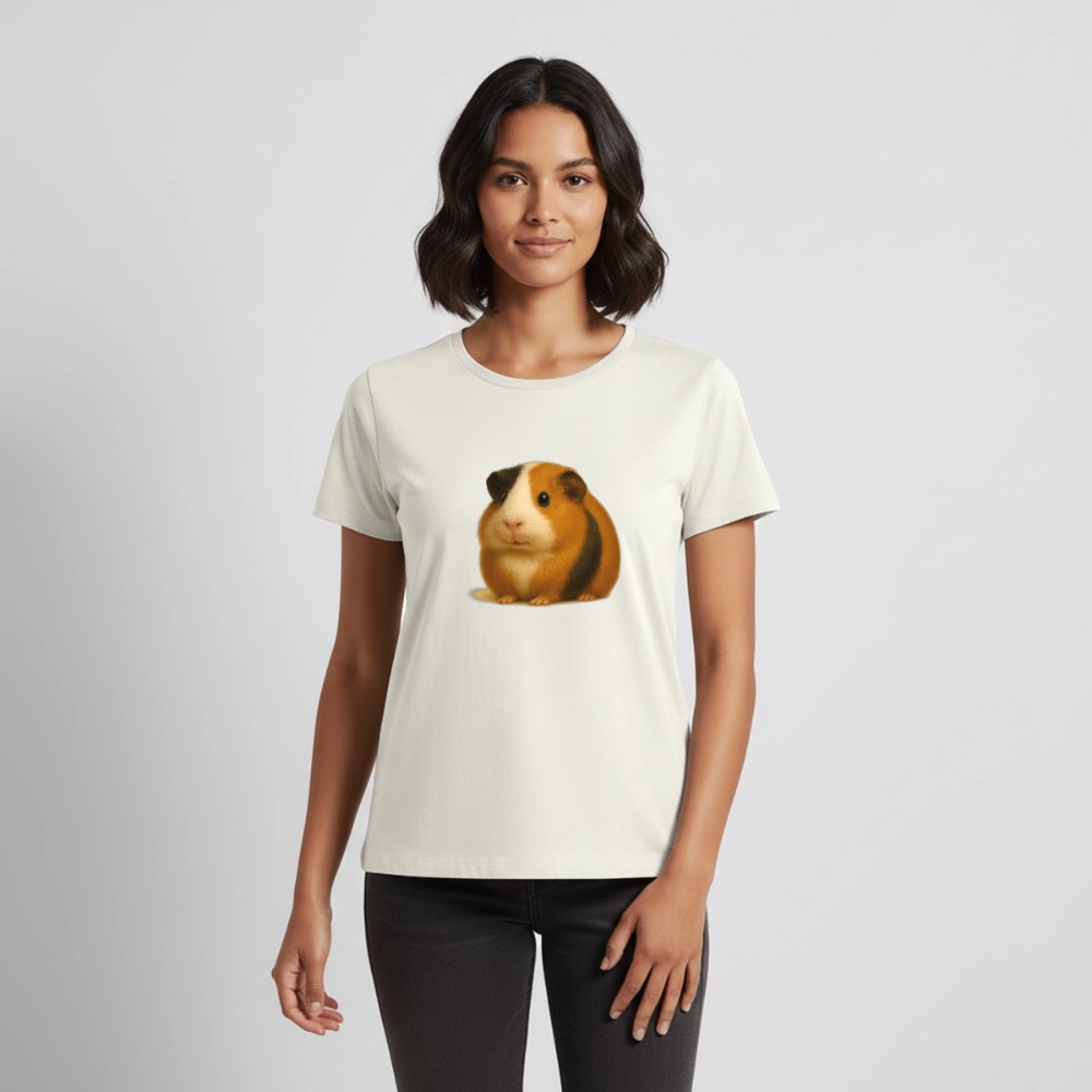 Premium T-Shirt "Meerschweinchen I" - Naturweiß