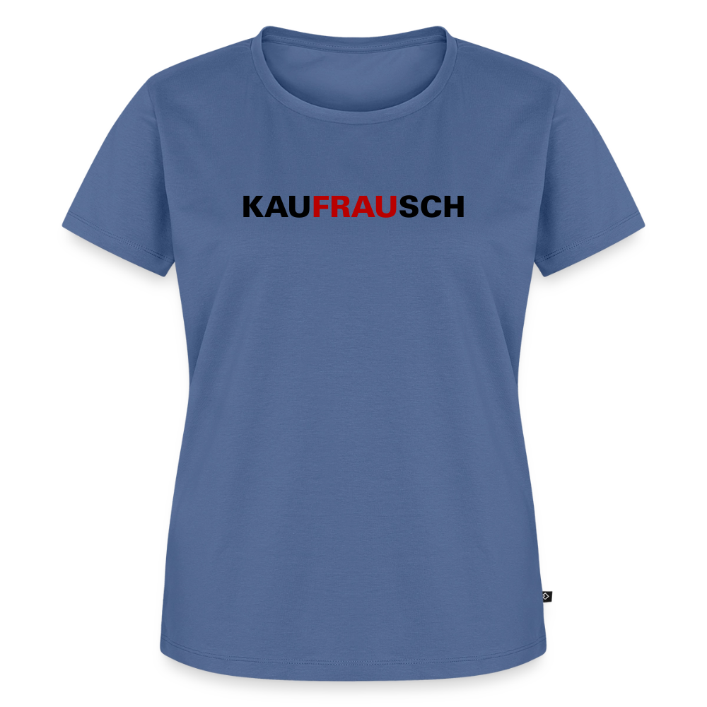 Premium T-Shirt "Kaufrausch" - Taubenblau