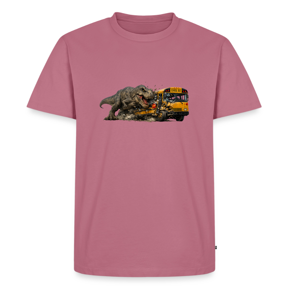 Premium T-Shirt "T-Rex Crash" - Mauve