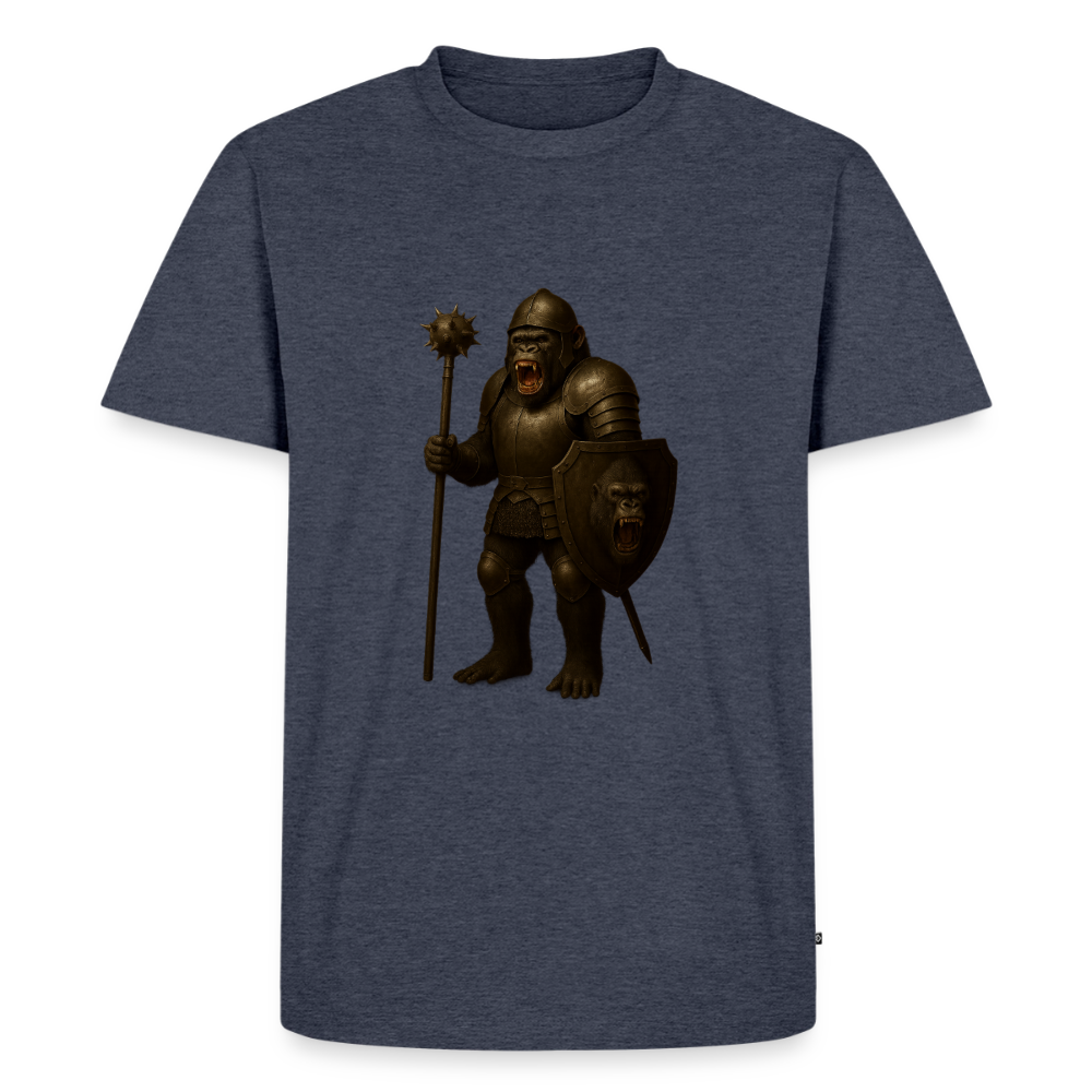 Premium T-Shirt "Gorilla Warrior" - Jeansblau 