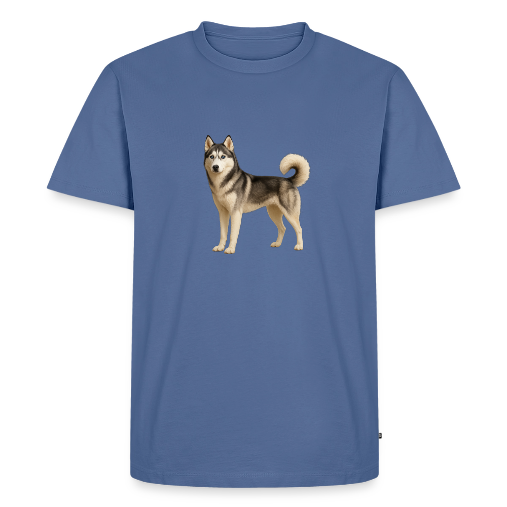 Premium T-Shirt "Husky" - Taubenblau
