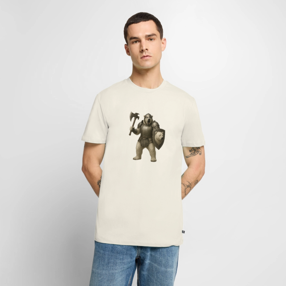 Premium T-Shirt "Warrior Eisbär" - Naturweiß