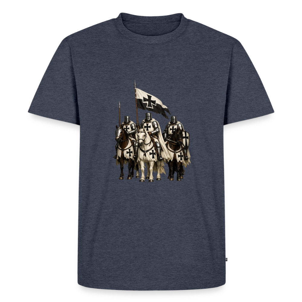 Premium T-Shirt "Deutsche Ordensritter" - Jeansblau 